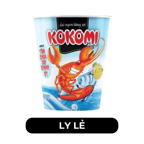 MASAN - Mì ly Kokomi hương vị Tôm Chua Cay Chanh ớt - 65g/ly - 00125
