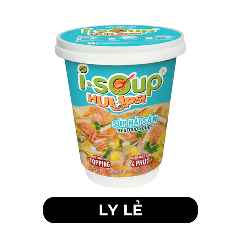 NFC - Súp ly I-Soup Huups! hương vị Hải sản, Isoup Huups súp ăn liền Isoup Huups ly, Súp I-Soup Huups - 14g/ly - 00677