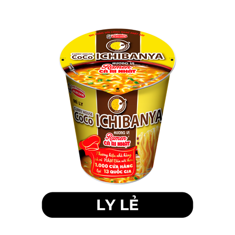 ACECOOK - Mì ly Curry House Coco Ichibanya hương vị Ramen cà ri Nhật, Mì ly Coco Ichibanya ăn liền - 63g/ly - 00705