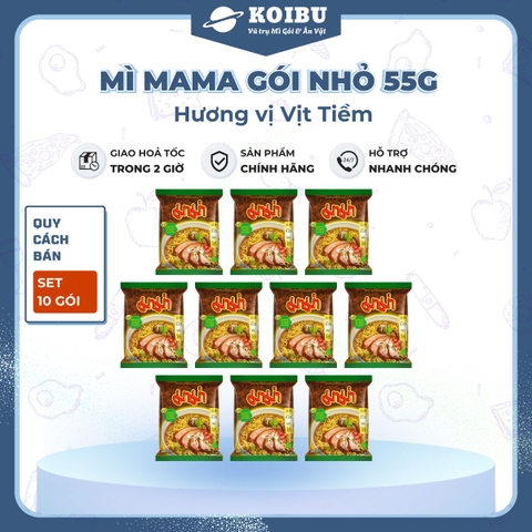 MAMA - Mì Mama gói nhỏ hương Mì vịt tiềm, Mì vịt tiềm ăn liền, Mì Thái Lan vị Mì vịt tiềm, Mì Mama vịt tiềm  - 55g/gói - 00256