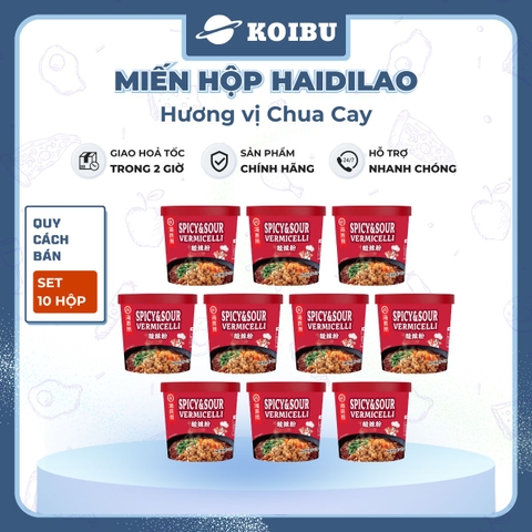 YIHAI - Miến hộp Haidilao hương vị Chua cay, Haidilao miến Chua cay Haidilao hộp, Miến Haidiao ăn liền - 127g/hộp - 00819
