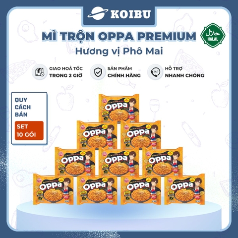 OTOKI - Mì trộn Oppa Premium hương vị phô mai, Oppa mì trộn phô mai Oppa Premium, Mì Oppa Hàn Quốc - 113g/gói - 00823