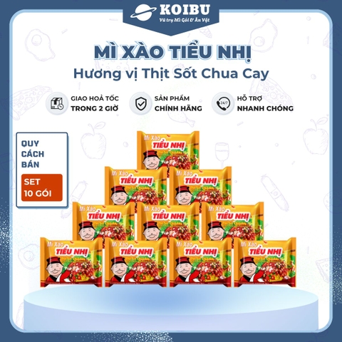 UNI-PRESIDENT - Mì xào tiểu nhị hương vị Thịt sốt chua cay, Mì xào thịt sốt chua cay, Mì gói Tiểu nhị  - 72g/gói - 00289