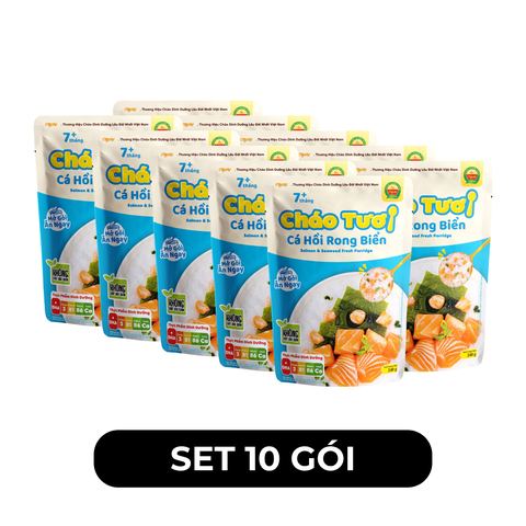 CÂY THỊ - Cháo tươi Cây Thị hương vị Cá hồi rong biển, Cháo tươi cá hồi rong biển Cây Thị ăn liền - 240g/gói -  00745