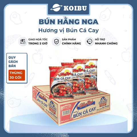 ACECOOK - Bún Hằng Nga hương vị Bún cá cay, Hằng Nga Bún cá cay Hằng Nga Acecook bún cá cay Hải Phòng - 73g/gói - 00783