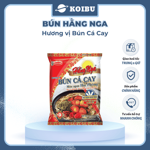 ACECOOK - Bún Hằng Nga hương vị Bún cá cay, Hằng Nga Bún cá cay Hằng Nga Acecook bún cá cay Hải Phòng - 73g/gói - 00783