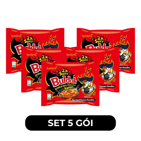 SAMYANG - Mì khô gà cay Samyang hương vị Gà cực cay, Mì Samyang Hàn Quốc, Mì gà cực cay Samyang - 140g/gói - 00418
