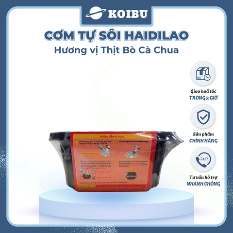 YIHAI - Cơm tự sôi Haidilao hương vị Bò cà chua, Cơm tự sôi Hadilao bò cà chua - 180g/hộp - 00837