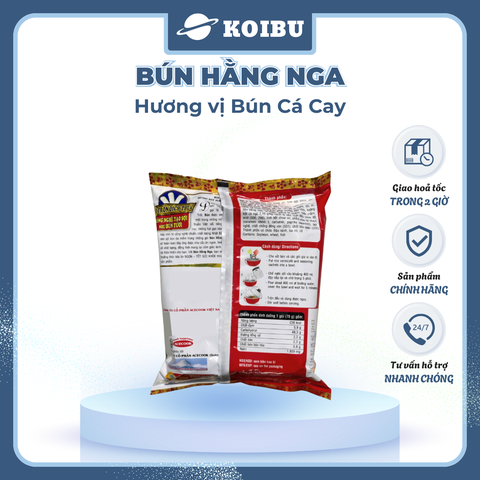 ACECOOK - Bún Hằng Nga hương vị Bún cá cay, Hằng Nga Bún cá cay Hằng Nga Acecook bún cá cay Hải Phòng - 73g/gói - 00783