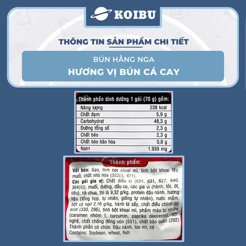 ACECOOK - Bún Hằng Nga hương vị Bún cá cay, Hằng Nga Bún cá cay Hằng Nga Acecook bún cá cay Hải Phòng - 73g/gói - 00783