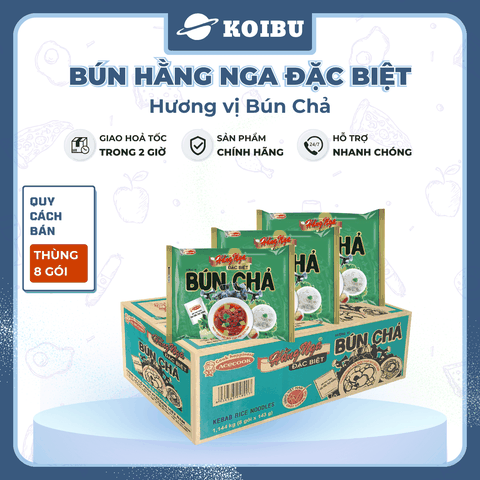 ACECOOK - Bún Hằng Nga đặc biệt hương vị Bún chả (có gói thịt thật), Bún chả Hằng Nga Acecook ăn liền - 73g/gói - 00784
