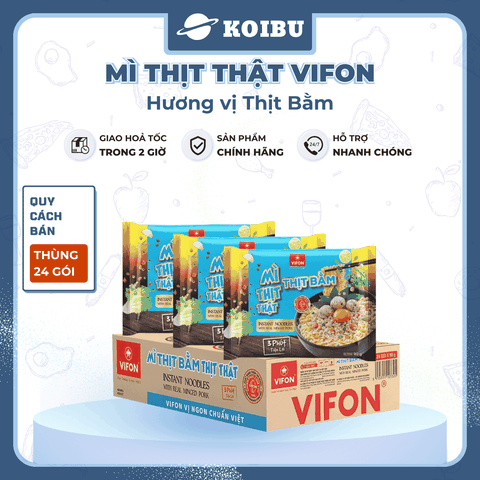 VIFON - Mì thịt thật Vifon hương vị Thịt Bằm, Vifon Mì Thịt bằm thịt thật Vifon, Mì Vifon thịt thật - 90g/gói - 00815