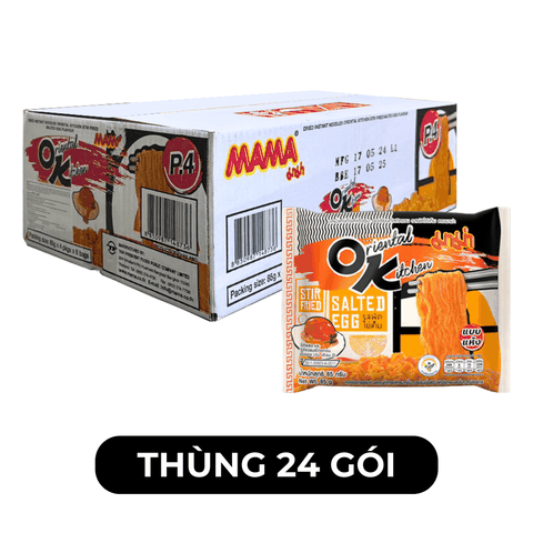 MAMA OK - Mì xào Mama OK Trứng Muối - Mì xào Trứng Muối Thái Lan, Mama mì Trứng Muối gói - 85g/gói - 00260