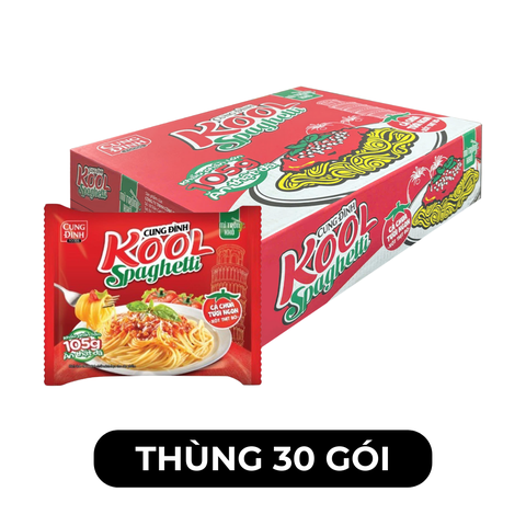 AFOTECH - Mì trộn Cung Đình Kool Spaghetti gói Xốt thịt bò cà chua, Mì ý sốt bò bằm Cung Đình Kool - 105g/gói - 00303