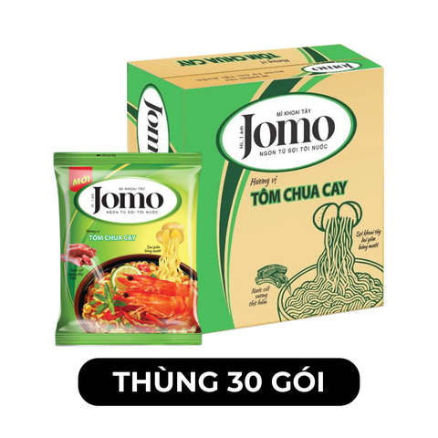 ASIAFOODS - Mì khoai tây Jomo hương vị Tôm chua cay, Mì Jomo tôm chua cay, Mì tôm chua cay Jomo - 85g/gói - 00348
