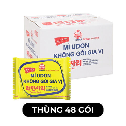 OTTOGI - Mì Udon Ottogi không gói gia vị, Mì Udon không gia vị ăn liền, Mì ăn liền Otogi Hàn Quốc - 100g/gói - 00628