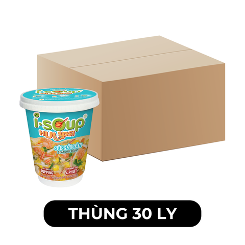 NFC - Súp ly I-Soup Huups! hương vị Hải sản, Isoup Huups súp ăn liền Isoup Huups ly, Súp I-Soup Huups - 14g/ly - 00677