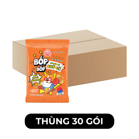 OTOKI - Snack mì khô gà Bốp Bốp hương vị Gà BBQ, Snack mì Ottogi Bốp Bốp ăn liền, Snack Otoki ăn liền - 63g/gói - 00721