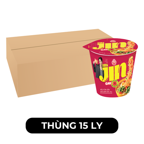 OTTOGI - OTTOGI - Mì ly Jin hương vị cay, Mì cay Jin ly , Mì ly Jin cay, Mì ly Hàn Quốc, Mì ly Ottogi ăn liền - 65g/ly - 00193