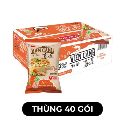 ACECOOK - Canh ăn liền Kanli hương vị Canh chua tôm, Viên canh chua ăn liền Kanli, Canh Acecook - 10g/gói - 00763