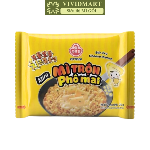 OTTOGI - Mì trộn Ottogi mini Phô mai, Mì trộn Phô mai Ottogi mini, Mì trộn Phô mai mini Ottogi - 75g/gói - 00401