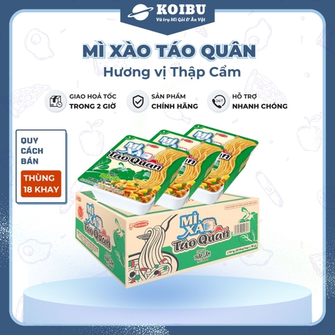 ACECOOK - Mì xào Táo Quân hương vị Thập cẩm, Mì Táo Quân xanh, Mì Táo quân thập cẩm, Mì khay Táo Quân thập cẩm - 85g/khay - 00030
