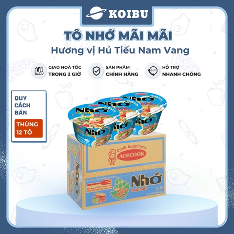 ACECOOK - Hủ tiếu tô Nhớ Mãi Mãi hương vị hủ tiếu nam vang, Tô Nhớ Mãi Mãi hủ tiếu nam vang, Hủ tiếu nhớ ăn liền - 71g/tô - 00025