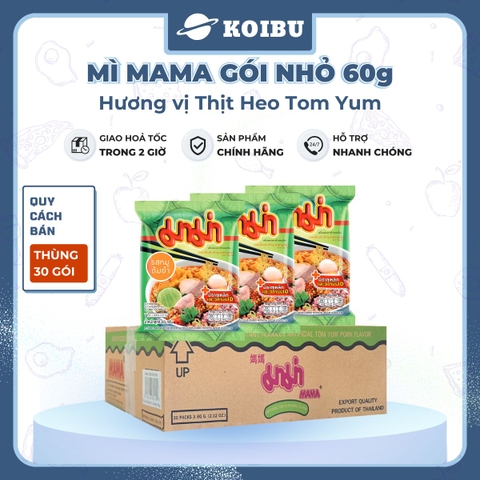 MAMA - Mì Mama gói nhỏ hương vị Thịt heo Tomyum, Mama mì thịt heo Tomyum Mama, Mì Ma Ma Thái Lan - 55g/gói - 00840