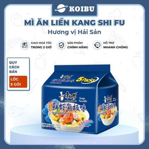 KANG SHI FU - Mì Kang Shi Fu hương vị Hải sản, Mì Kang Shi Fu ăn liền, Mì ăn liền Trung Hoa - 98g/gói - 00747
