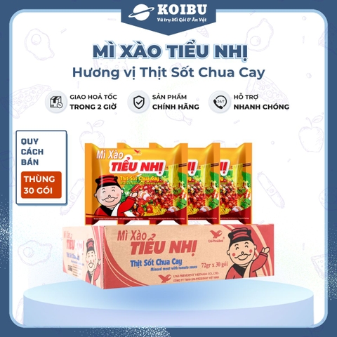 UNI-PRESIDENT - Mì xào tiểu nhị hương vị Thịt sốt chua cay, Mì xào thịt sốt chua cay, Mì gói Tiểu nhị  - 72g/gói - 00289