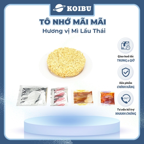 ACECOOK - Mì Nhớ Mãi Mãi hương vị Lẩu thái tôm, Tô Nhớ Mãi Mãi mì lẩu thái tôm, Mì Nhớ ăn liền - 84g/tô - 00024