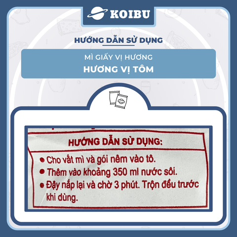 THIEN HUONG FOOD - Mì Vị Hương hương vị Tôm, Mì tôm gói giấy trắng Vị Hương, Mì giấy Vị Hương ăn liền - 60g/gói  - 00863