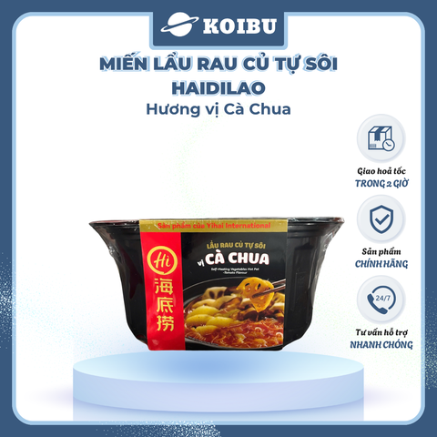 YIHAI - Lẩu rau củ tự sôi Haidilao hương vị cà chua, Hadilao Lẩu rau củ cà chua Hadilao ăn liền - 205g/hộp - 00830