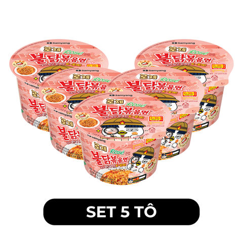 SAMYANG FOOD - Mì tô khô Samyang hương vị Gà cay hoa hồng, Mì tô Samyang gà cay Rose Hàn Quốc, Mì Hàn Quốc - 105g/tô - 00409