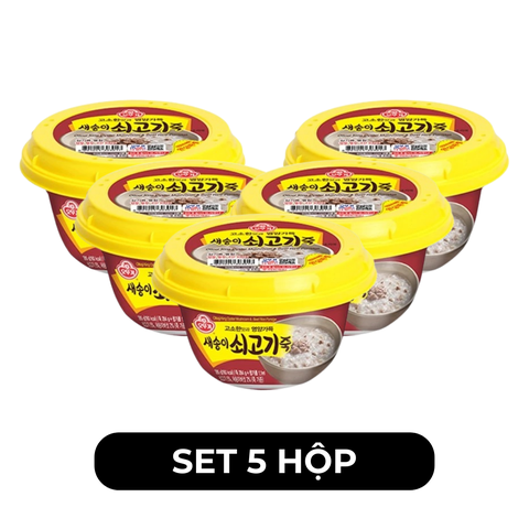 OTTOGI - Cháo hộp Ottogi hương vị Thịt bò nấm bào ngư Nhật, Ottogi Cháo Thịt bò nấm bào ngư Ottogi - 285g/hộp - 00615