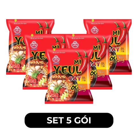 OTTOGI - Mì nấu Ottogi hương vị Yeul cay, Mì Yeul cay Ottogi, Mì cay Yeul Ottogi, Mì Otogi Yeul cay - 120/gói - 00456