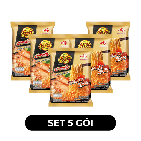 AJINOMOTO - Mì Yum Yum Tom Yum Kung Creamy, Mì Tom Yum Creamy YumYum, Mì Yum Yum Tomyum kem, Mì Ei Ei - 80g/gói - 00558