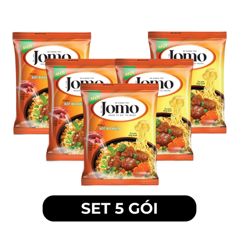 ASIAFOODS - Mì khoai tây Jomo hương vị Xốt bò hầm, Mì Jomo Xốt bò hầm, Mì Xốt bò hầm Jomo ăn liền - 85g/gói - 00347