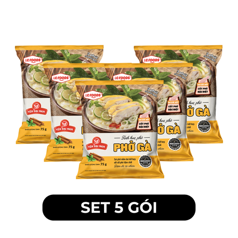 LC FOODS - Phở Yến Đại Nam hương vị Gà, Phở Yến Đại Nam LC Foods, Phở gà ăn liền Yến Đại Nam - 75g/ gói - 00638