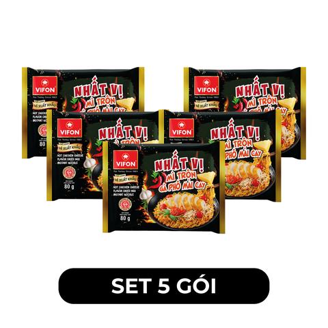 VIFON - Mì trộn Nhất Vị hương vị Gà phô mai cay, Mì Vifon gà phô mai cay, Mì gà phô mai cay Nhất Vị - 60g/gói - 00274
