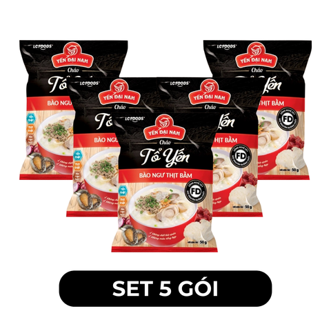 LC FOODS - Cháo tổ yến Yến Đại Nam hương vị Bào ngư thịt bằm, Cháo tổ yến Đại Nam bào ngư thịt bằm - 50g/gói - 00703