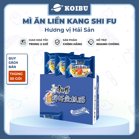 KANG SHI FU - Mì Kang Shi Fu hương vị Hải sản, Mì Kang Shi Fu ăn liền, Mì ăn liền Trung Hoa - 98g/gói - 00747