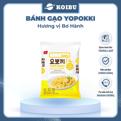 YOUNG POONG - Tokbokki Hàn Quốc Yopokki hương vị Bơ hành, Tokbokki  Yopokki, Bánh gạo Yopokki Hàn Quốc 240g/gói - 00873