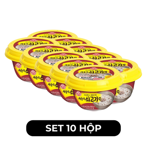 OTTOGI - Cháo hộp Ottogi hương vị Thịt bò nấm bào ngư Nhật, Ottogi Cháo Thịt bò nấm bào ngư Ottogi - 285g/hộp - 00615