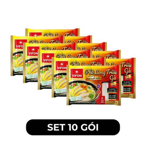 VIFON - Phở Long Triều hương vị Gà - Phở gà gói Vifon, Phở xuất khẩu, Phở Long Triều - 75g/gói - 00507