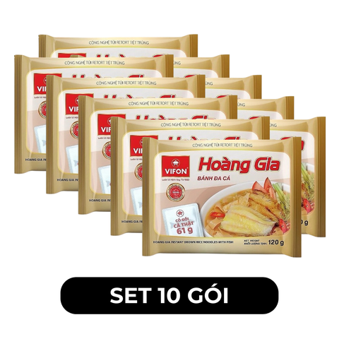 VIFON – Bánh Đa Hoàng Gia hương vị cá (có gói cá thật) - Bánh Đa Cá Hoàng Gia - 120g/gói - 00141