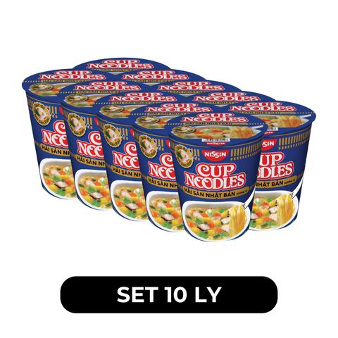 NISSIN - Mì ly Cup Noodles Hải sản Nhật Bản, Mì ly Hải sản Nhật Bản Cup Noodles, Mì Cup Noodles ly - 67g/ly - 00371