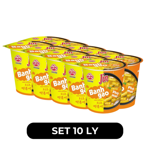 OTTOGI - Bánh gạo ly Jin hương vị Phô mai, Bánh gạo phô mai Jin ly, Bánh gạo Hàn Quốc, Bánh gạo Ottogi - 82g/ly - 00564