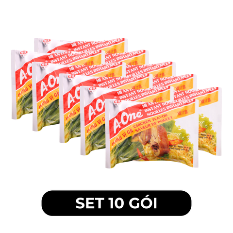 A ONE - Mì A-One gói hương vị Gà, Mì Gà A-One, Mì ăn liền A-One vị Gà, Mì Aone ăn liền, Mì gói A-One - 85g/gói - 00516