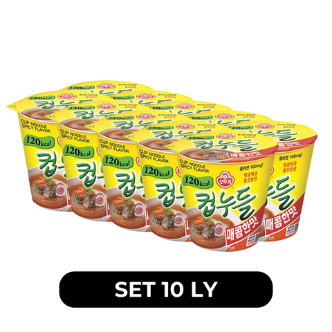 OTTOGI - Miến ly Ottogi hương vị Cay, Miến Ottogi ly cay ăn liền, Miến ly cay Otogi Hàn Quốc ăn liền - 38g/ly - 00623